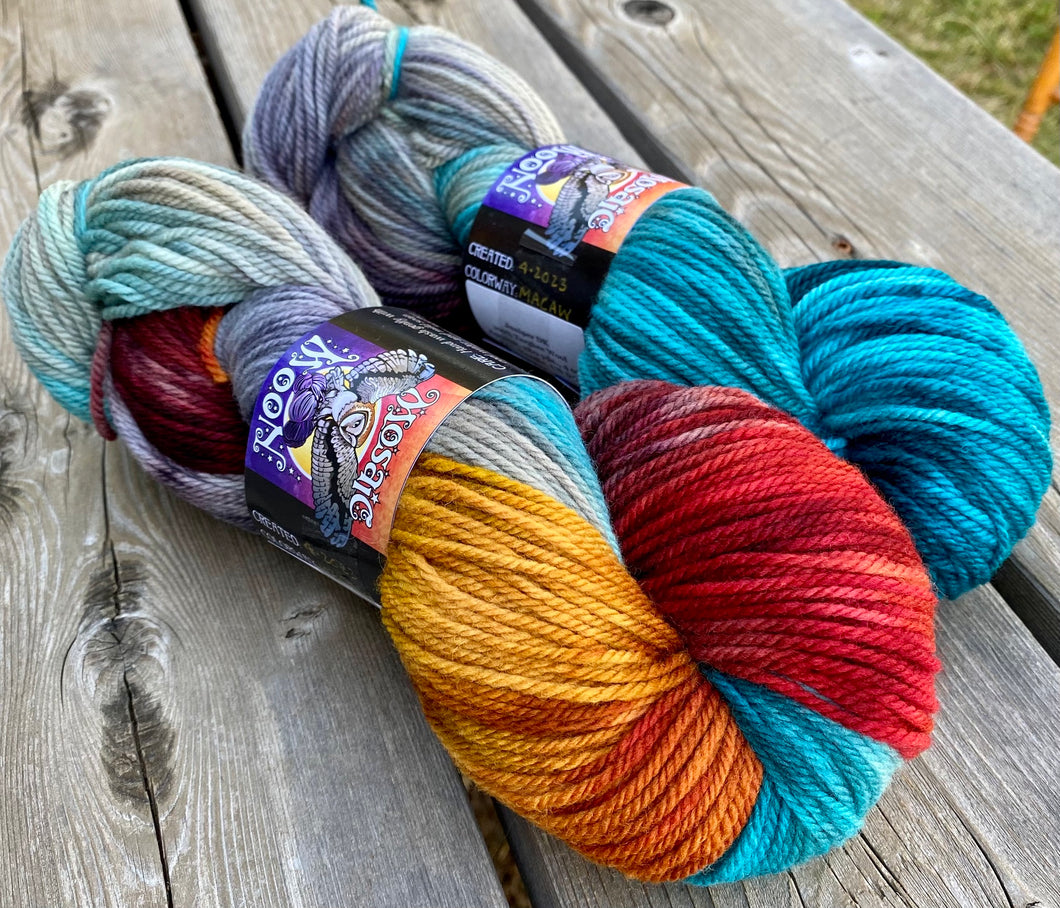 Juniper DK - Macaw Colorway