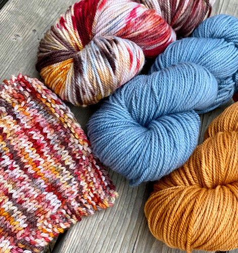 Juniper DK - Snow Cardinals Pale Blue Semisolid