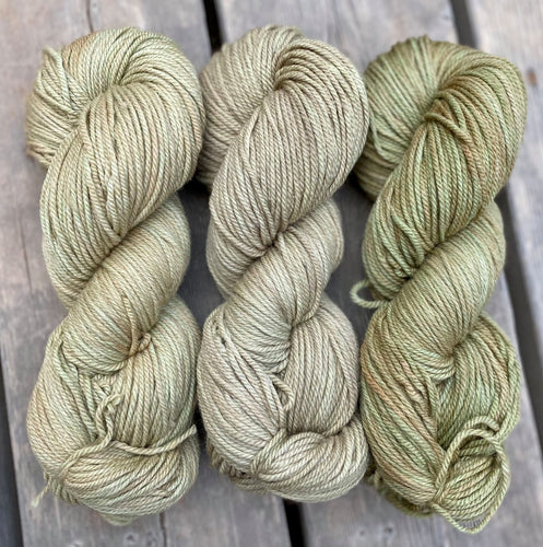 Juniper DK - Single Skeins-- Pale Green Semisolids