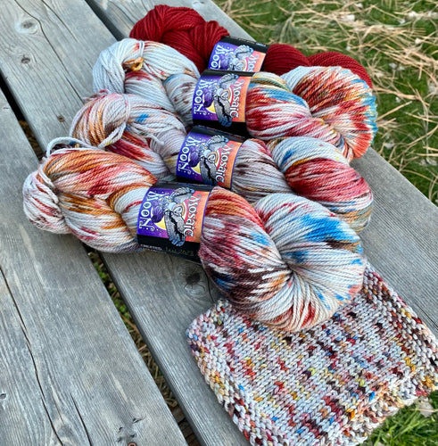 Juniper DK - Snow Cardinals Sprinkle Dye and Coordinating Semisolid